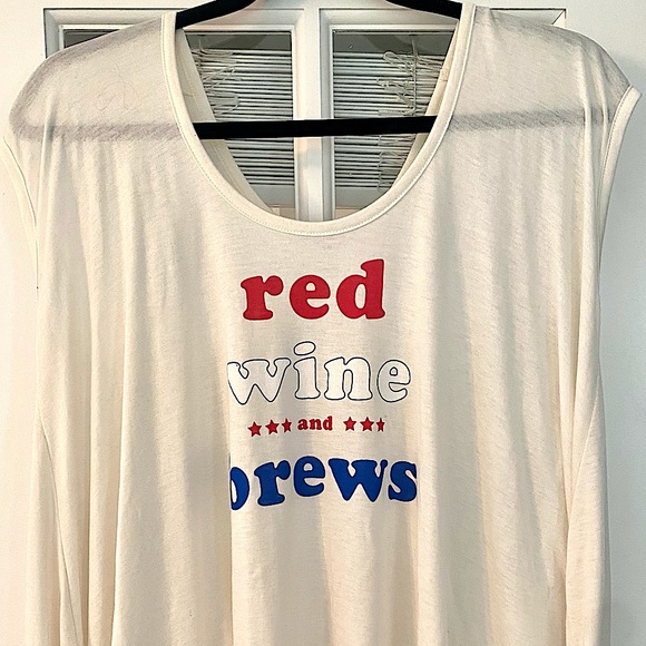 Wildfox Red Wine & Brews Tee - Picture 4 of 5